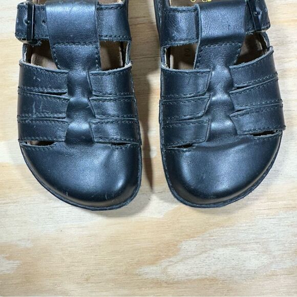 Birkenstock Madeira Black Leather Fisherman Sandals Women’s Size 5 - Picture 5 of 7